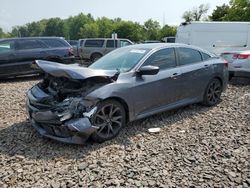 Salvage cars for sale at Chalfont, PA auction: 2019 Honda Civic Sport