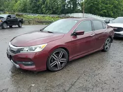 Salvage cars for sale at Marlboro, NY auction: 2016 Honda Accord Sport