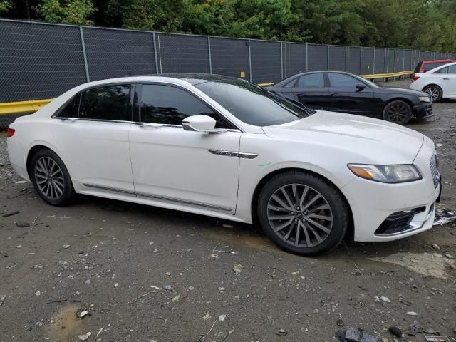 2018 Lincoln Continental Select