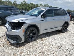 Volkswagen salvage cars for sale: 2024 Volkswagen Tiguan SE R-LINE Black