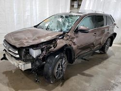 Toyota salvage cars for sale: 2019 Toyota Highlander SE