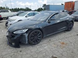 Salvage cars for sale at Bridgeton, MO auction: 2014 Tesla Model S