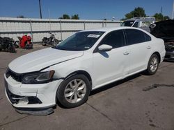 Salvage cars for sale from Copart Littleton, CO: 2018 Volkswagen Passat S