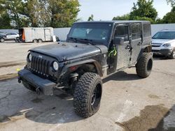 Jeep Wrangler Unlimited Sport salvage cars for sale: 2016 Jeep Wrangler Unlimited Sport