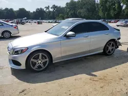 Salvage cars for sale at Ocala, FL auction: 2016 Mercedes-Benz C 300 4matic