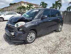 Salvage cars for sale at Opa Locka, FL auction: 2015 Fiat 500L Easy