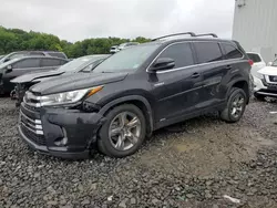 Salvage cars for sale at Windsor, NJ auction: 2017 Toyota Highlander Hybrid Limited