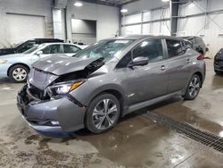 Salvage cars for sale from Copart Ham Lake, MN: 2021 Nissan Leaf SV Plus