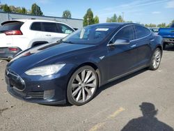 Salvage cars for sale at Portland, OR auction: 2013 Tesla Model S