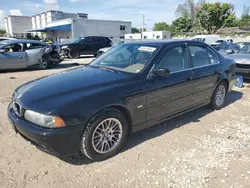 Salvage cars for sale at Opa Locka, FL auction: 2002 BMW 530 I Automatic