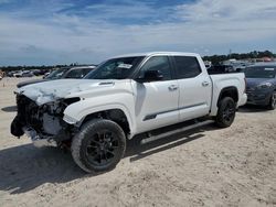 Salvage cars for sale at Houston, TX auction: 2024 Toyota Tundra Crewmax Limited