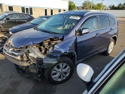 Salvage cars for sale at New Britain, CT auction: 2013 Honda CR-V EXL