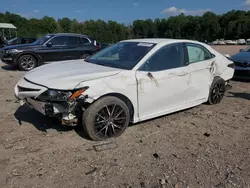 Salvage cars for sale at Charles City, VA auction: 2021 Toyota Camry SE