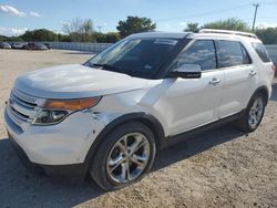 Salvage cars for sale from Copart San Antonio, TX: 2013 Ford Explorer Limited