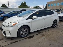 Salvage cars for sale at auction: 2015 Toyota Prius