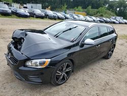 Salvage cars for sale at North Billerica, MA auction: 2017 Volvo V60 T6 R-Design