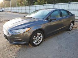 Salvage cars for sale at Savannah, GA auction: 2018 Ford Fusion SE