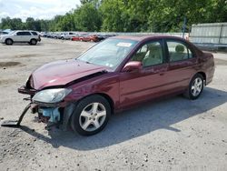 Salvage cars for sale from Copart Ellwood City, PA: 2004 Honda Civic EX