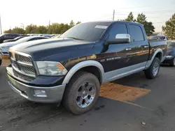 Salvage cars for sale from Copart Denver, CO: 2012 Dodge RAM 1500 Laramie