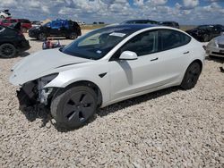 Salvage cars for sale at Taylor, TX auction: 2023 Tesla Model 3