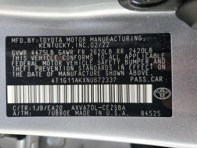 2022 Toyota Camry SE