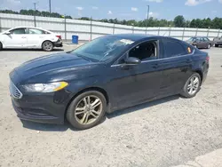 Salvage cars for sale at Lumberton, NC auction: 2018 Ford Fusion SE