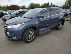 Salvage cars for sale at auction: 2019 Toyota Highlander SE