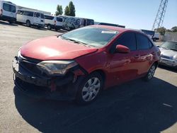 Toyota Vehiculos salvage en venta: 2015 Toyota Corolla L