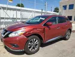 Nissan salvage cars for sale: 2017 Nissan Murano S