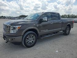 Salvage cars for sale from Copart Houston, TX: 2018 Nissan Titan XD SL