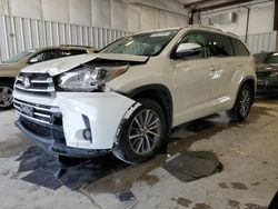 Toyota salvage cars for sale: 2018 Toyota Highlander SE