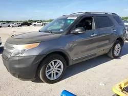 Salvage cars for sale at San Antonio, TX auction: 2013 Ford Explorer XLT