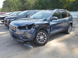 Jeep salvage cars for sale: 2020 Jeep Cherokee Latitude Plus