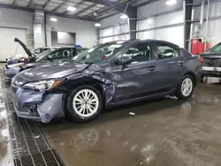 Salvage cars for sale at Ham Lake, MN auction: 2017 Subaru Impreza Premium Plus