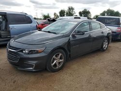 Salvage cars for sale at Elgin, IL auction: 2017 Chevrolet Malibu LS