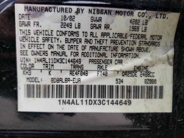 2003 Nissan Altima Base