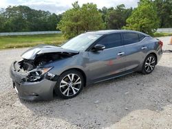 Salvage cars for sale from Copart Houston, TX: 2017 Nissan Maxima 3.5S