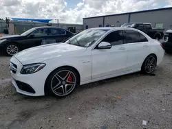 Salvage cars for sale at Arcadia, FL auction: 2016 Mercedes-Benz C 63 AMG-S