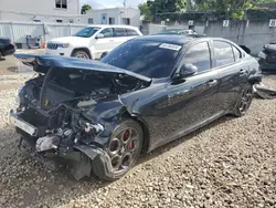 Salvage cars for sale from Copart Opa Locka, FL: 2018 Alfa Romeo Giulia