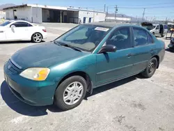 Salvage cars for sale at Sun Valley, CA auction: 2001 Honda Civic LX