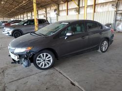 Salvage cars for sale at auction: 2012 Honda Civic EXL