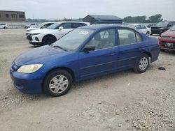 Honda salvage cars for sale: 2005 Honda Civic DX VP