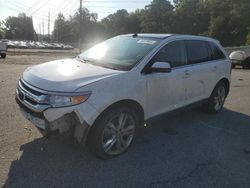 Salvage cars for sale at Savannah, GA auction: 2013 Ford Edge Limited