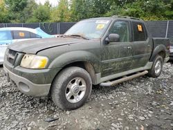 Salvage cars for sale from Copart Waldorf, MD: 2001 Ford Explorer Sport Trac