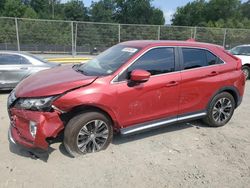 Salvage cars for sale at Waldorf, MD auction: 2018 Mitsubishi Eclipse Cross SE