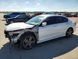 Salvage cars for sale at Grand Prairie, TX auction: 2017 Honda Accord Sport