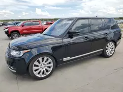 Flood-damaged cars for sale at auction: 2016 Land Rover Range Rover Supercharged