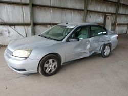 Chevrolet salvage cars for sale: 2005 Chevrolet Malibu LS