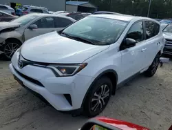 Salvage cars for sale at Seaford, DE auction: 2016 Toyota Rav4 LE