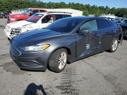 Salvage cars for sale at Exeter, RI auction: 2018 Ford Fusion SE